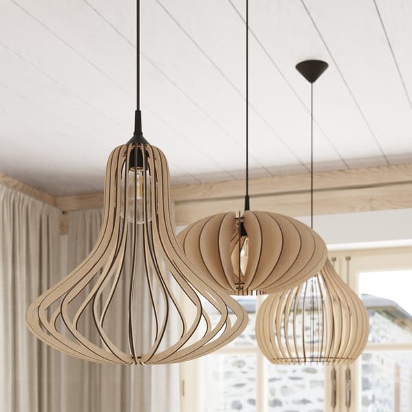 Pendel lampa APRILLA trä