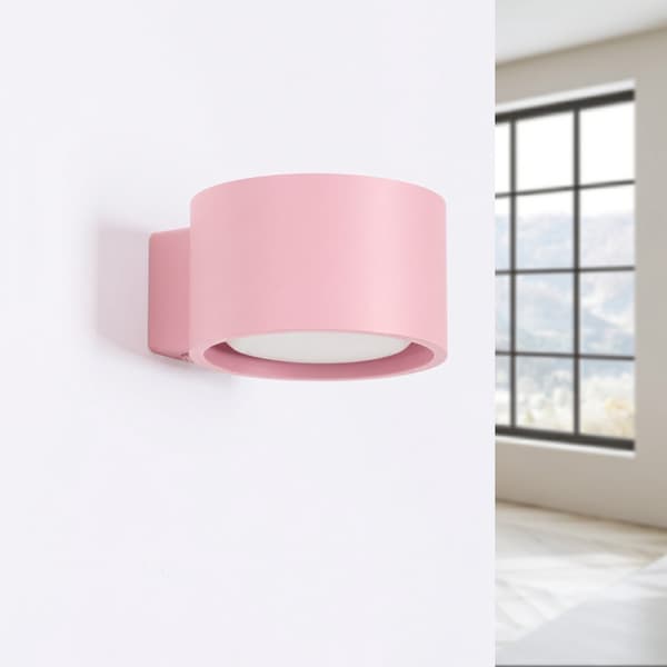 Vägglampa MODO 1 rosa Gx53
