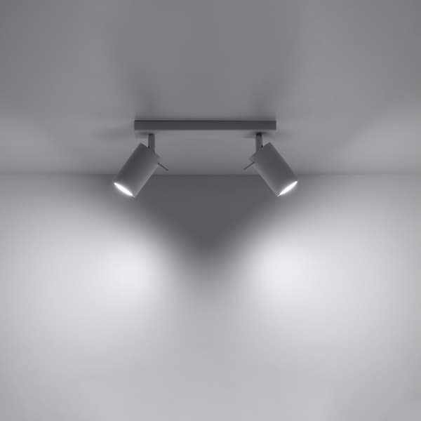 Taklampa RING 2 vit