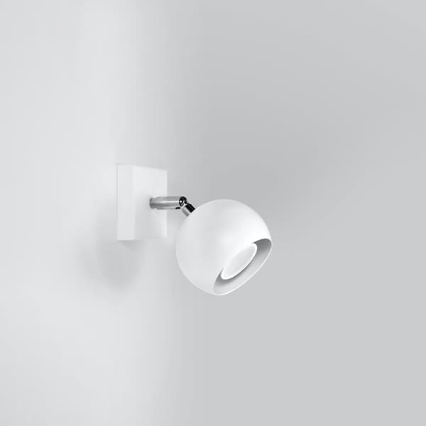 Vägglampa OCULARE vit
