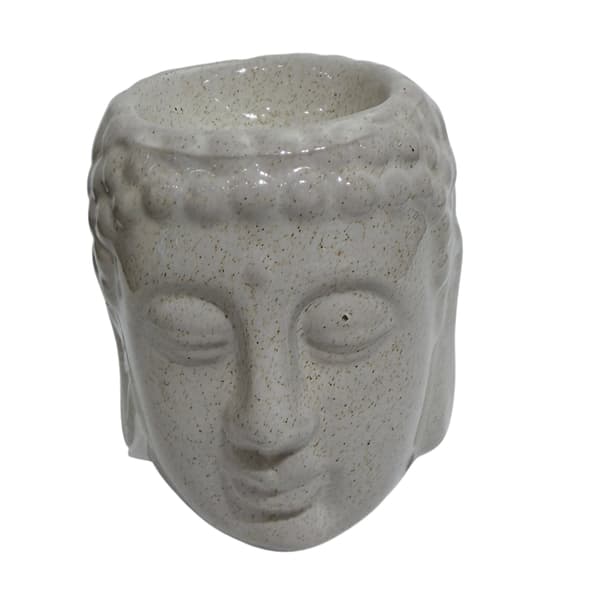 Aromalampa Buddha Vit Keramik 7,5 cm