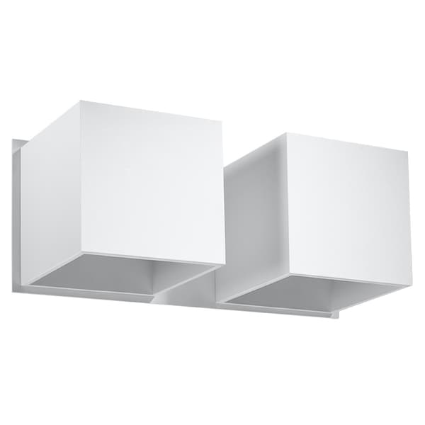 Vägglampa QUAD 2 vit