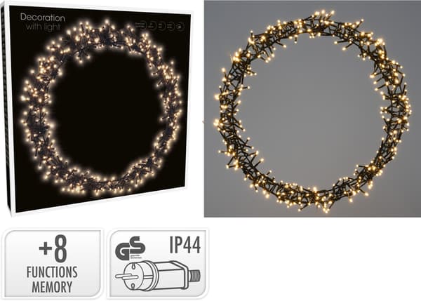LED Krans Belysning 48 cm Ute/Inne