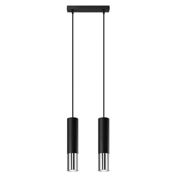 Pendel lampa LOOPEZ 2 svart/krom