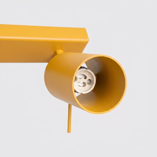 Taklampa RING 2 gul