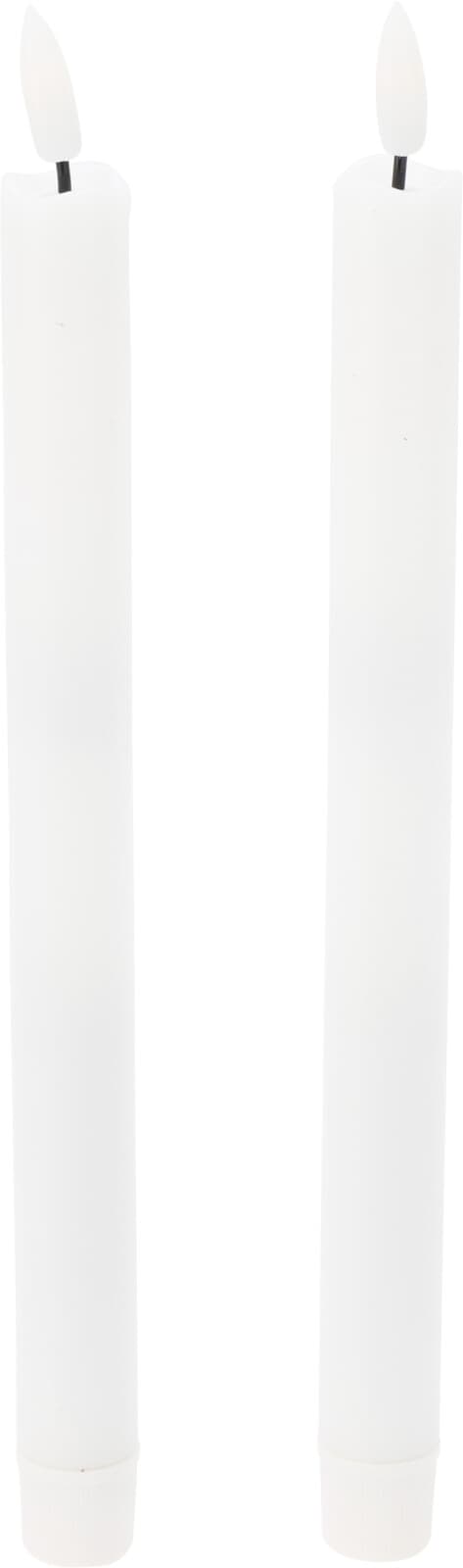 Ljus 2-pack LED Vita 25 cm
