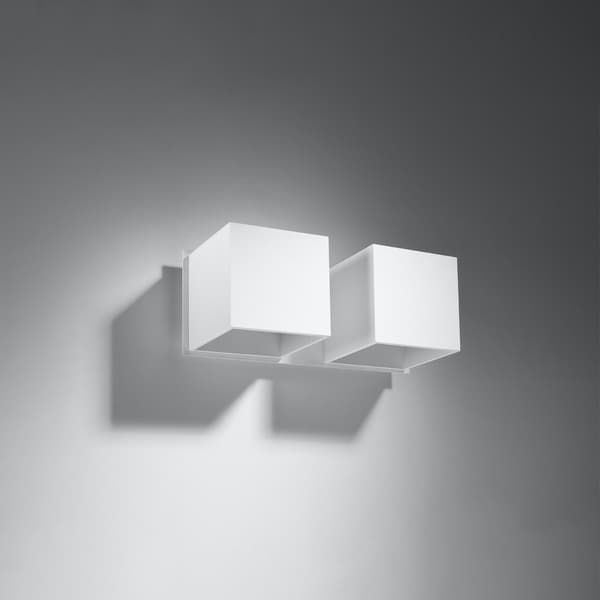 Vägglampa QUAD 2 vit