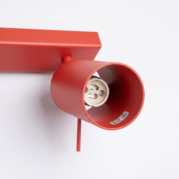 Taklampa RING 3L röd