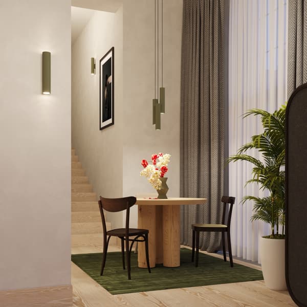 Vägglampa LAGOS 2 olivgrön