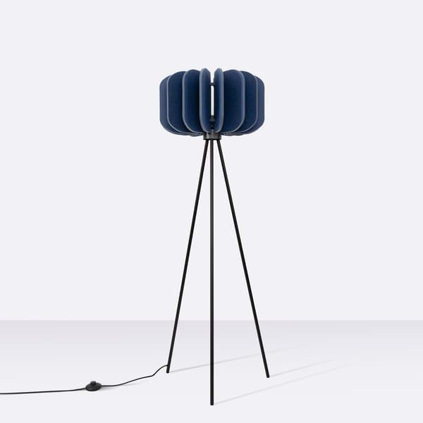 Golvlampa MULA 45 marinblå