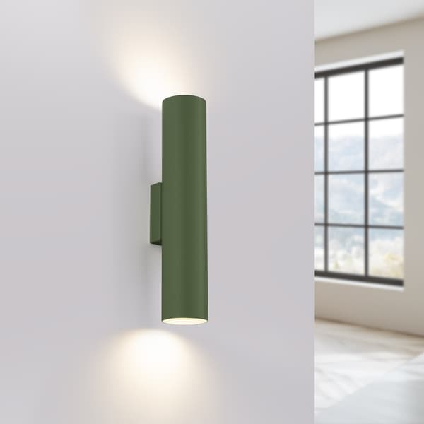 Vägglampa LAGOS 2 olivgrön