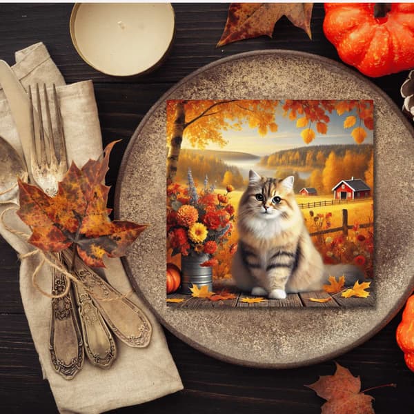 Servetter Höst Katt 20-pack