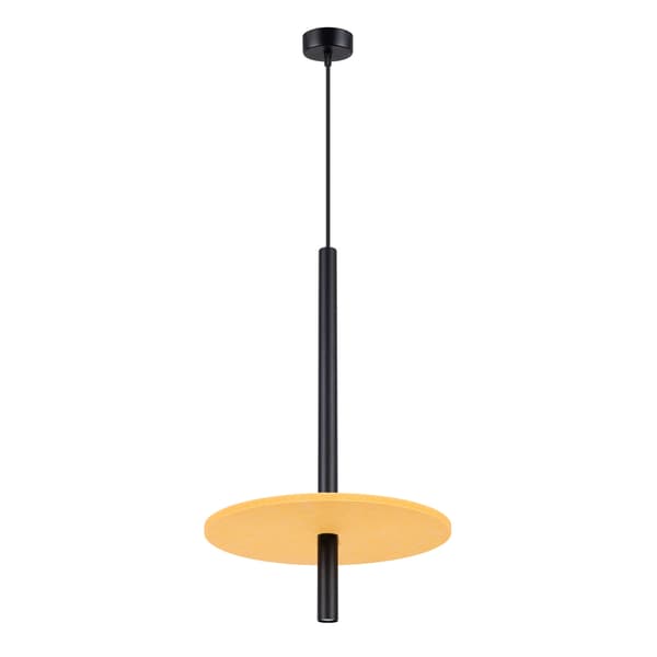 Pendellampa FELTRO 1 svart/gul