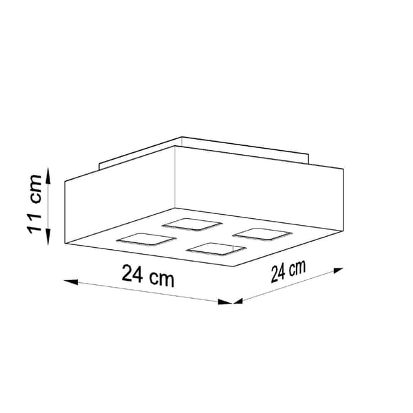 Taklampa MONO 4 svart