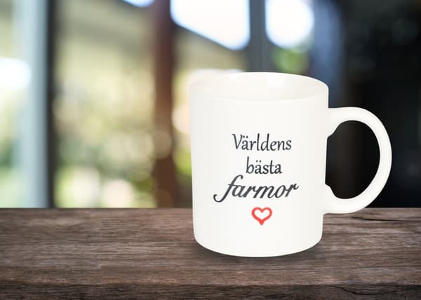 Mugg Världens bästa farmor