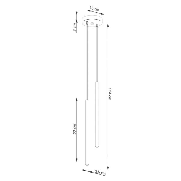 Taklampa PASTELO 2 beige