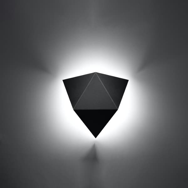 Vägglampa SOLIDO svart
