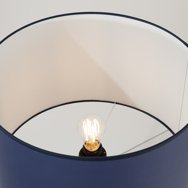 Golvlampa NEVIA marinblå