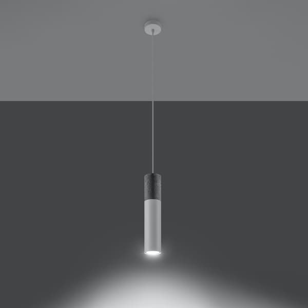 Pendel lampa BORGIO 1 vit