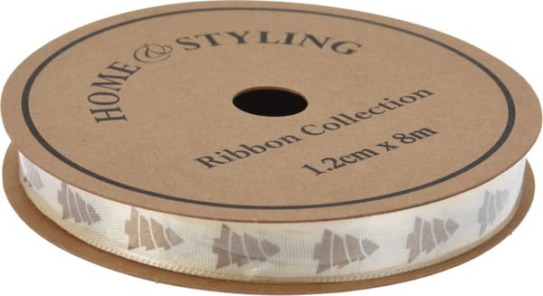 Band Textil Vitt Jul 8 meter