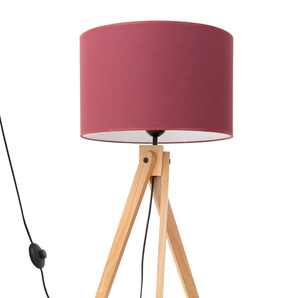 Golvlampa NATT vinröd