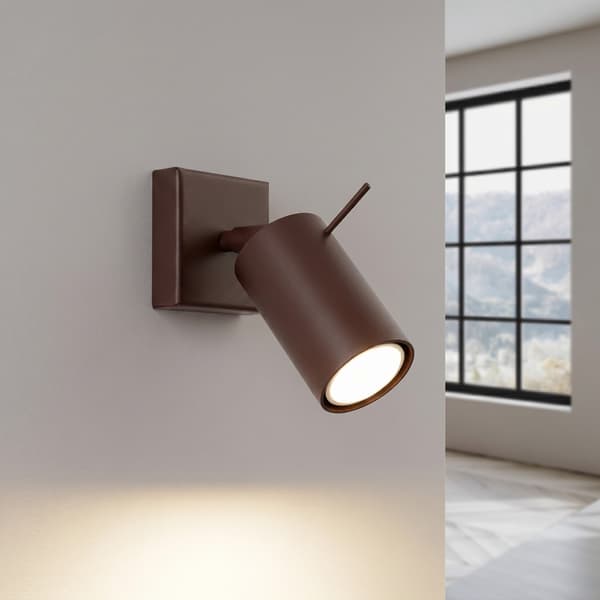 Vägglampa RING brun