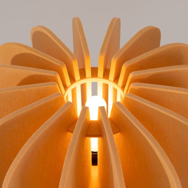 Golvlampa MULA 45 gul