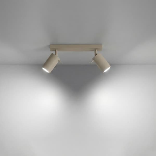 Taklampa RING 2 gråbrun