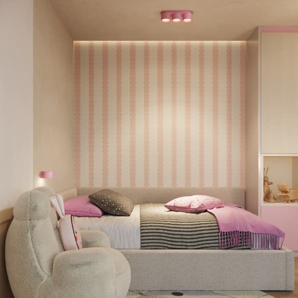 Vägglampa MODO 1 rosa Gx53