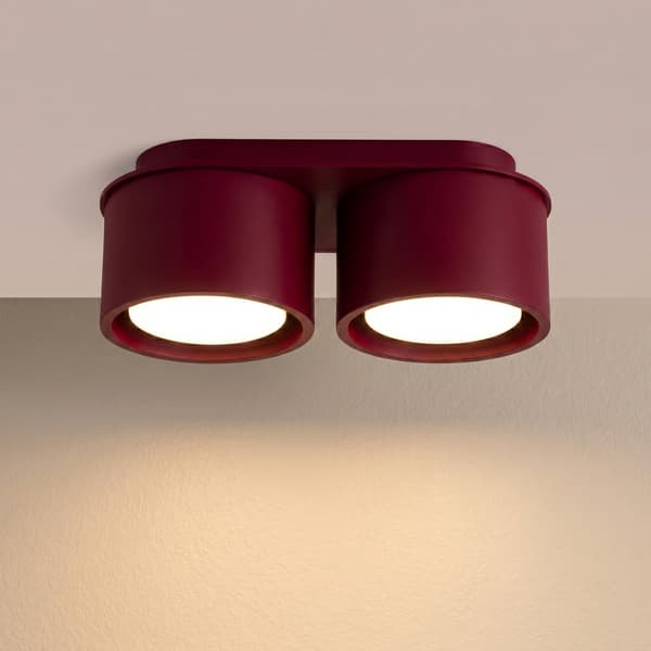 Taklampa MODO 2 vinröd Gx53