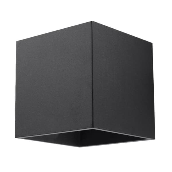 Vägglampa QUAD 1 svart