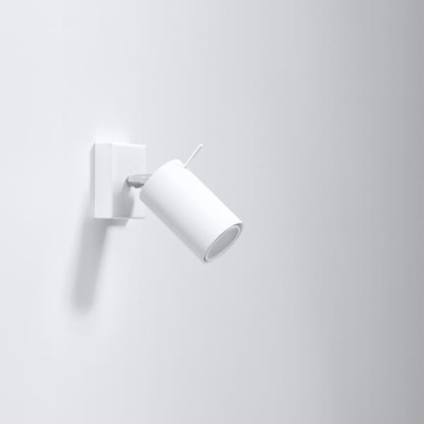 Vägglampa RING vit