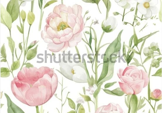 Underlägg Kork Blommor 43x30 cm 4-pack