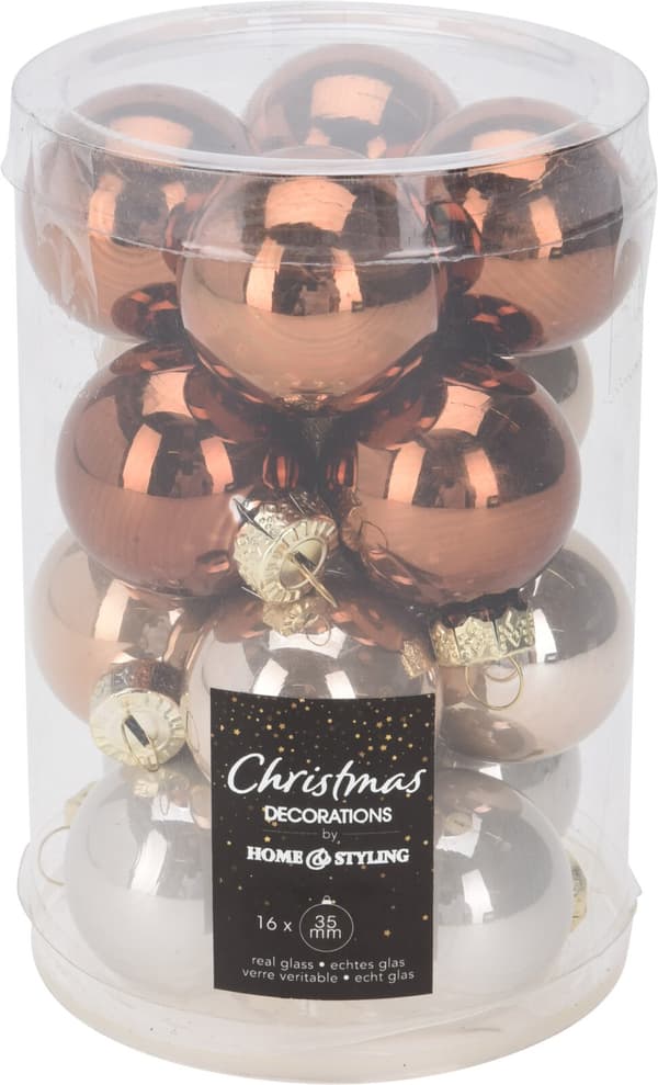Julgranskulor Mocca 16-pack