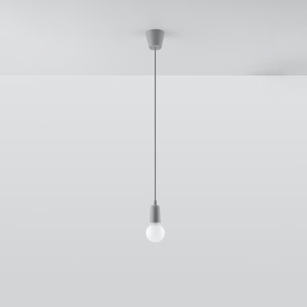 Pendel lampa DIEGO 1 grå