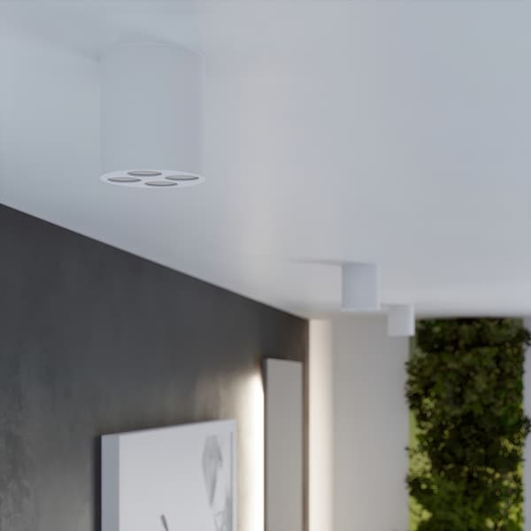 Taklampa ZOE vit LED