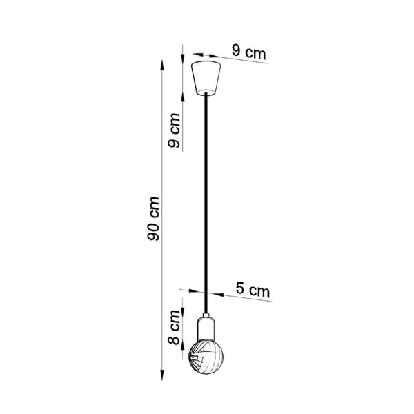 Pendel lampa DIEGO 1 vit