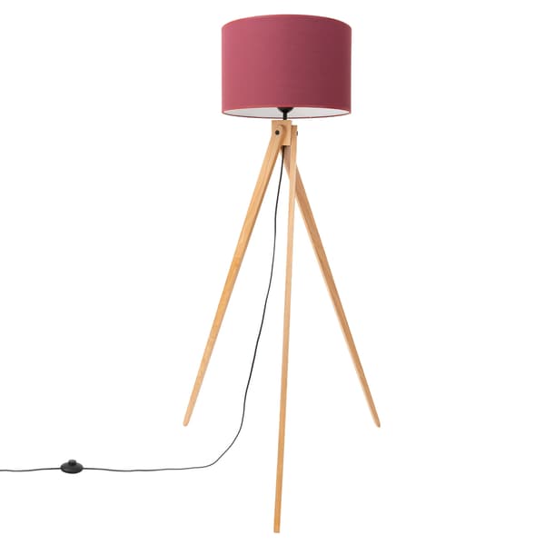 Golvlampa NATT vinröd