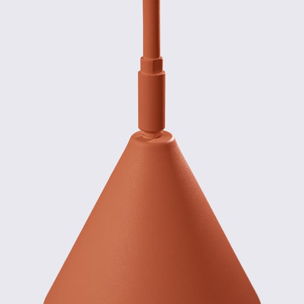 Golvlampa NOX röd ockra