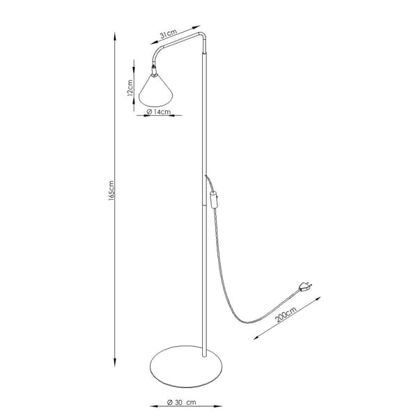 Golvlampa NOX vit