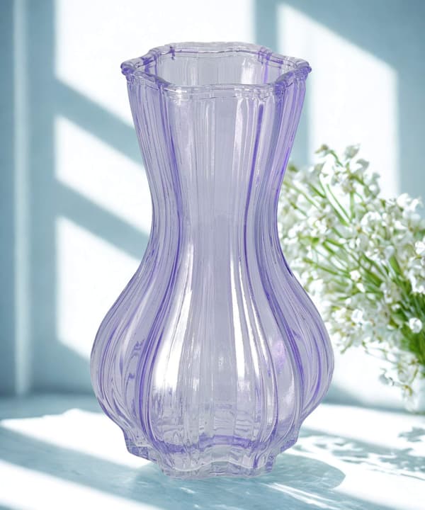 Vas Lila Glas 20 cm