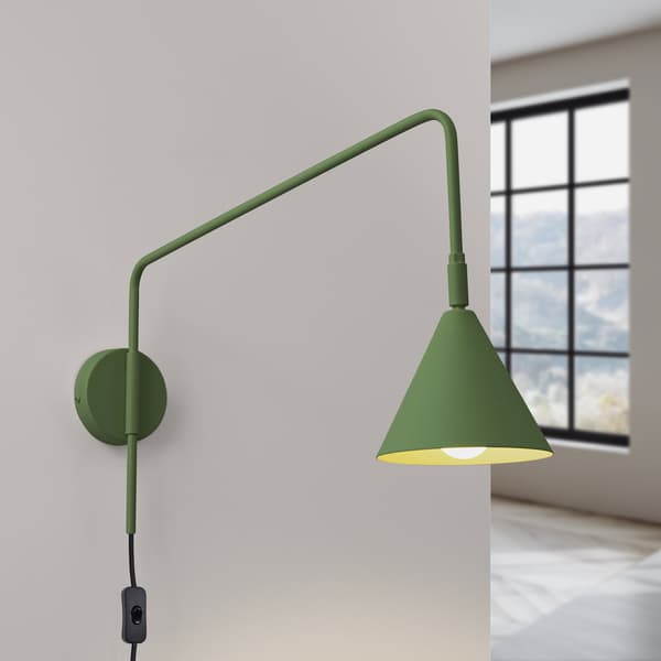 Vägglampa NOX olivgrön