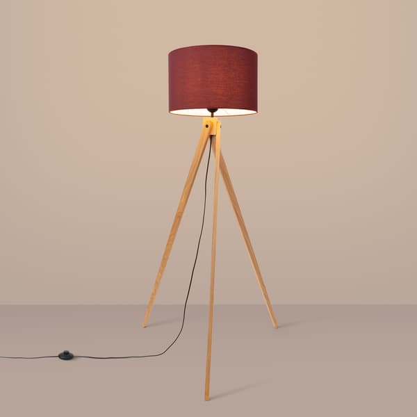 Golvlampa NATT vinröd