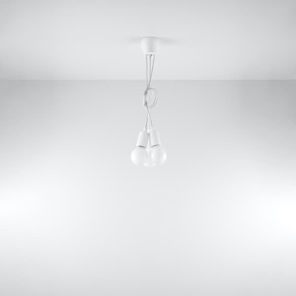 Pendel lampa DIEGO 3 vit