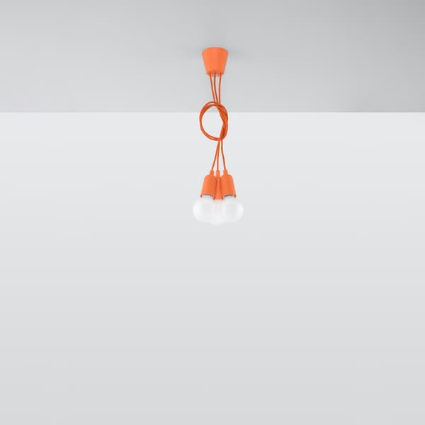 Pendel lampa DIEGO 3 orange