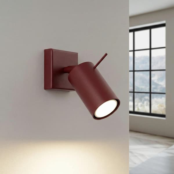 Vägglampa RING vinröd