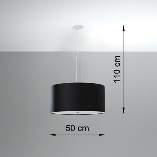 Ljuskrona OTTO 50 svart