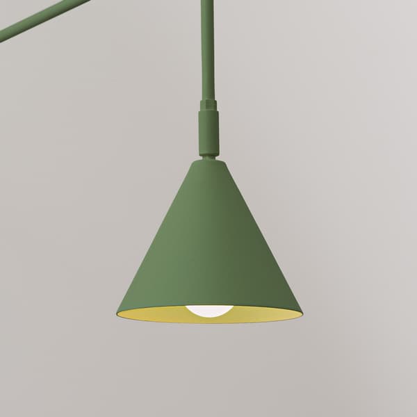 Vägglampa NOX olivgrön