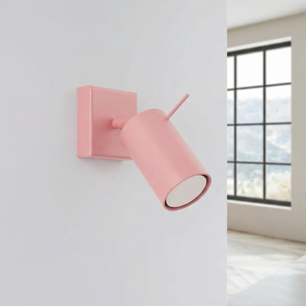 Vägglampa RING rosa