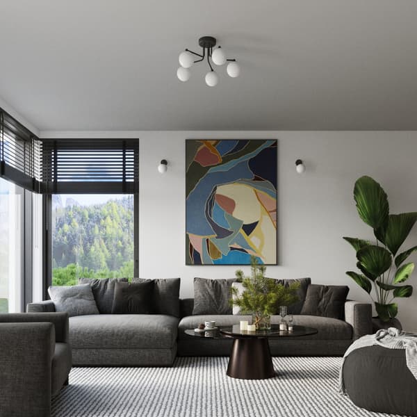 Vägglampa ASTRAL 1 svart